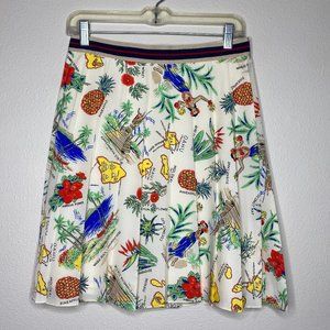 - J CREW Hawaii Themed Print Skirt